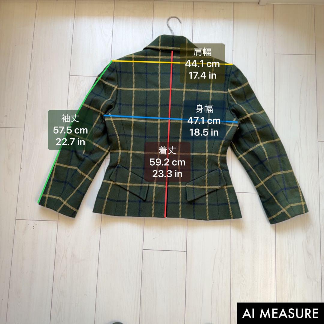 希少✨エルメス　カシミヤ100 テーラードジャケット ペプラム　裏地ロゴデザイン