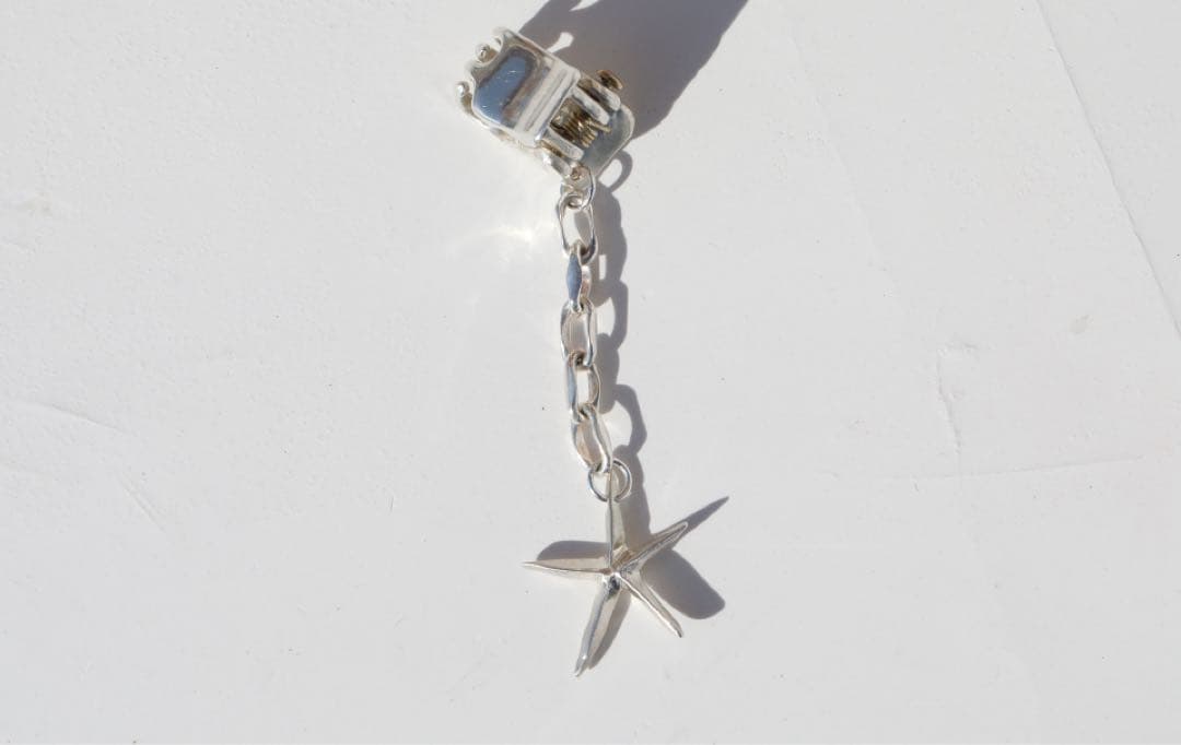 新品未使用 プリュイ PLUIE ブーウワンスター ヘアクロウ シルバー