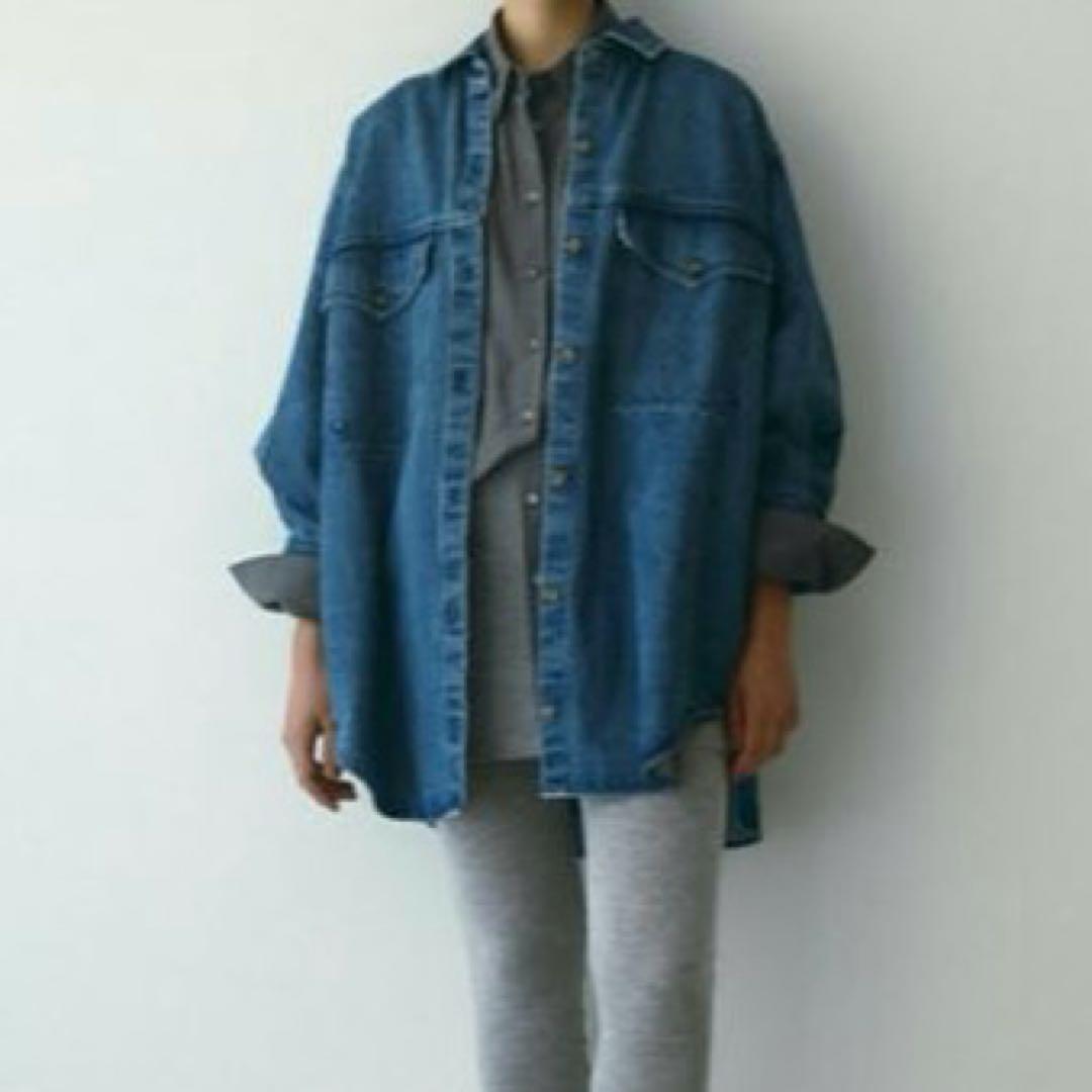 新品未開封タグ付EDWIN×ETRE TOKYOデニムシャツジャケットBLUE