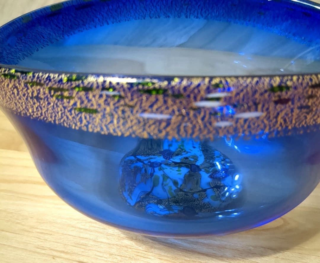 黒木国昭　金·プラチナ象嵌『光琳』ボウル