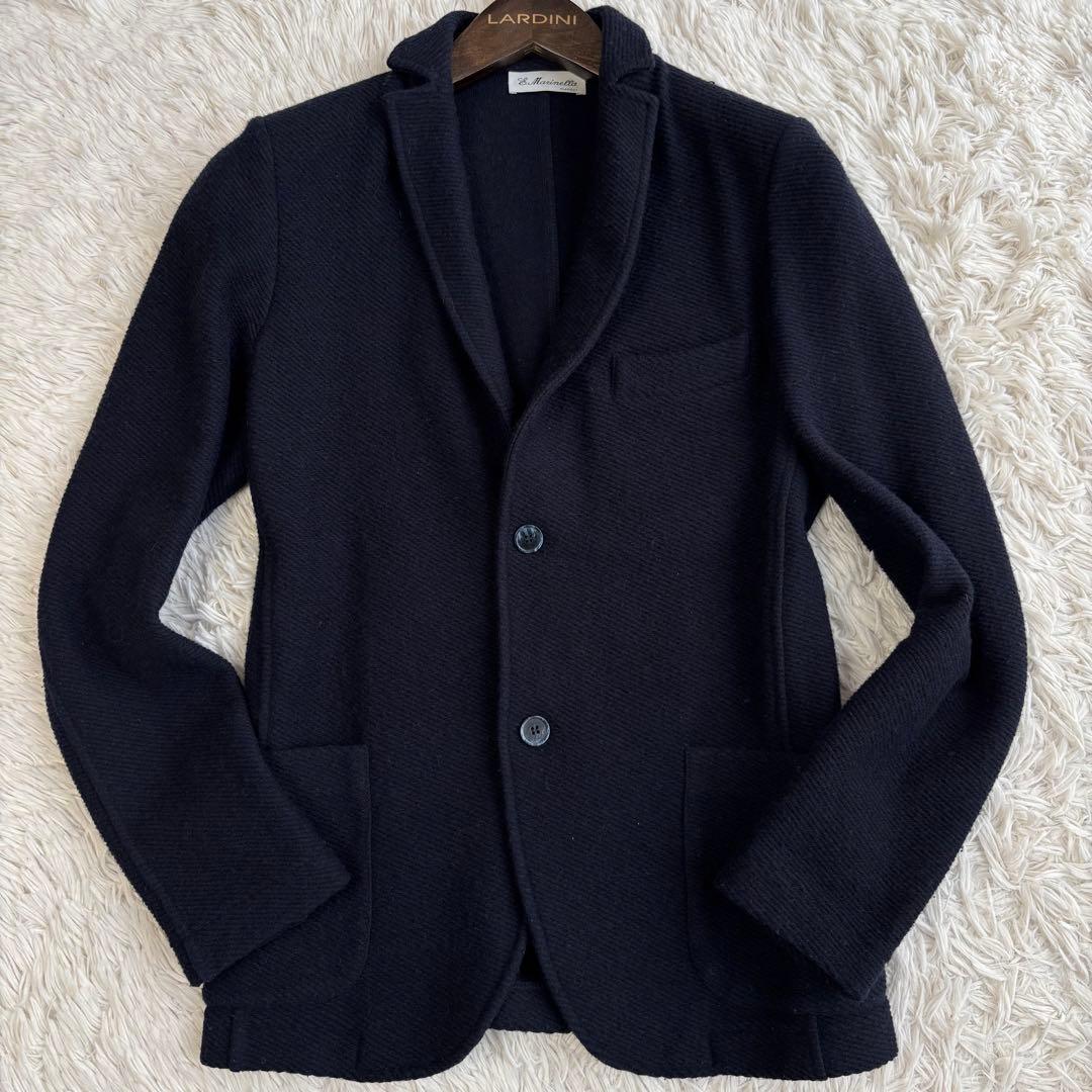(美品) マリネッラ ニット テーラードジャケット ウール イタリア製 アンコン