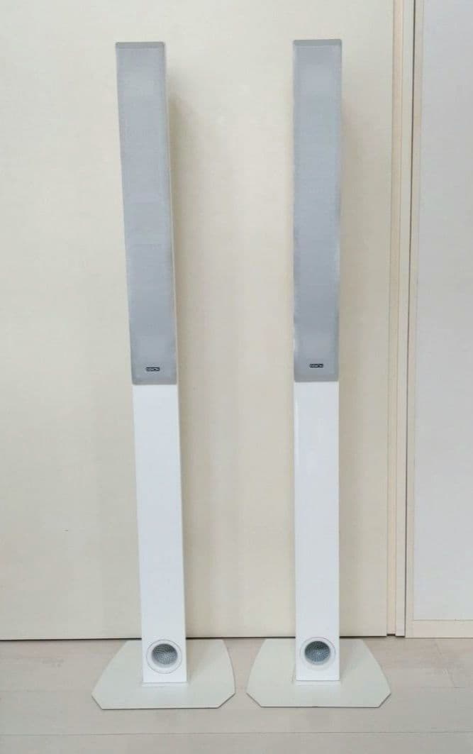 美品 デノン DENON SC-T7L2 ホワイト スピーカー