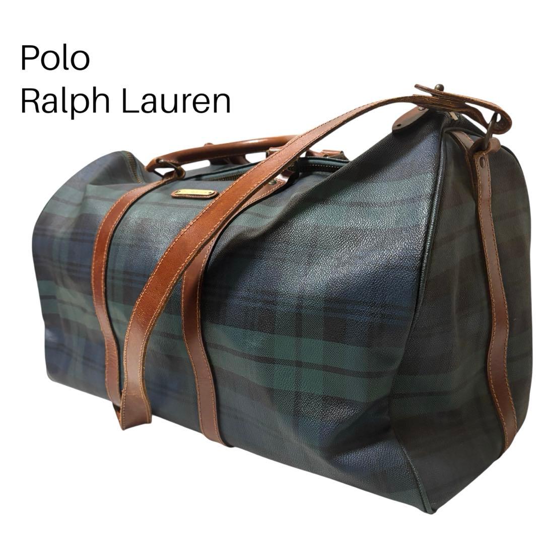 【人気】ポロラルフローレン　ブラックウォッチ　大容量　ボストンバッグ