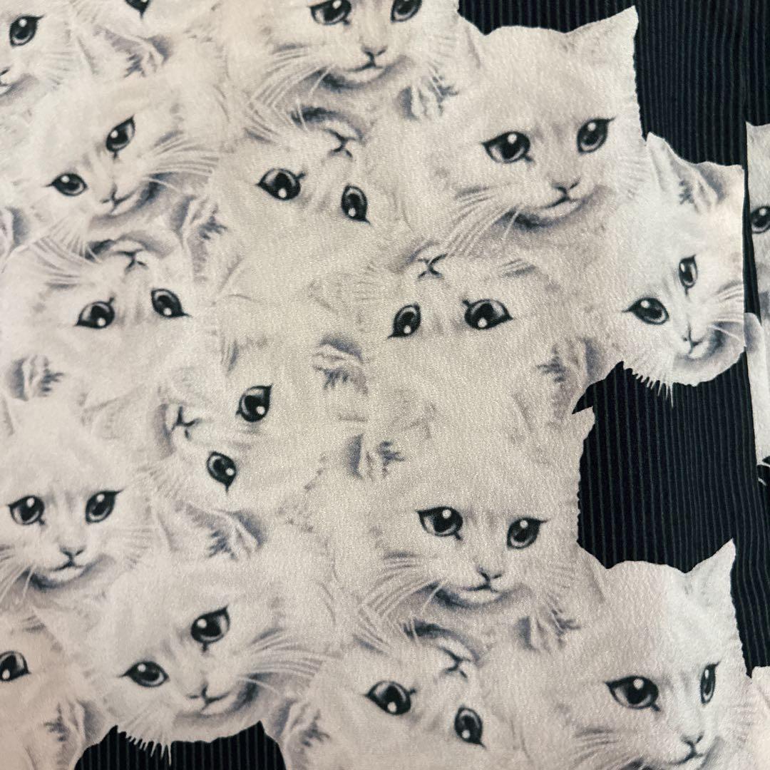 豆千代モダン　あちゃちゅむ　ねこづくし　袷着物