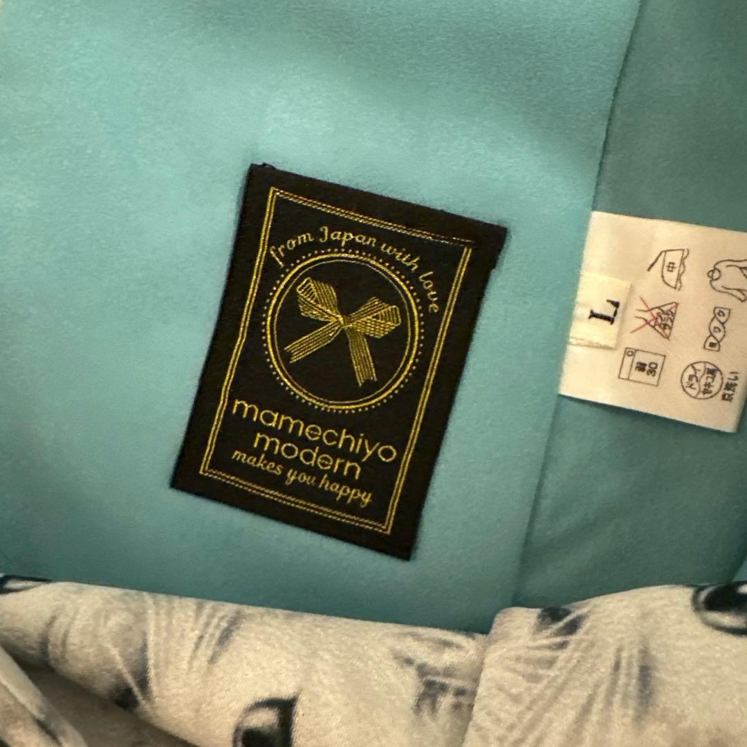 豆千代モダン　あちゃちゅむ　ねこづくし　袷着物