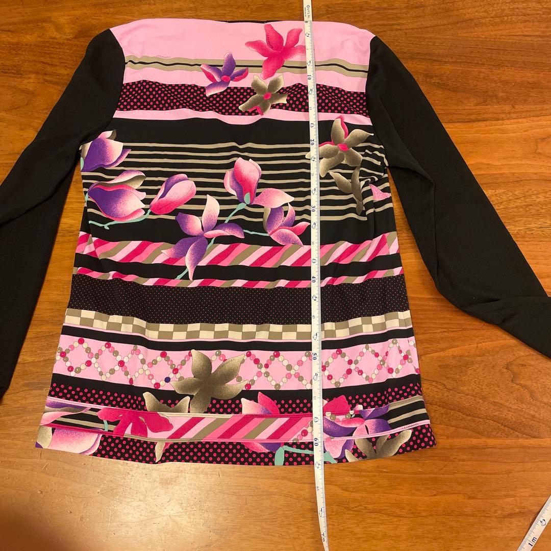 LEONARD 半袖チュニック 40 カーディガンとのアンサンブル