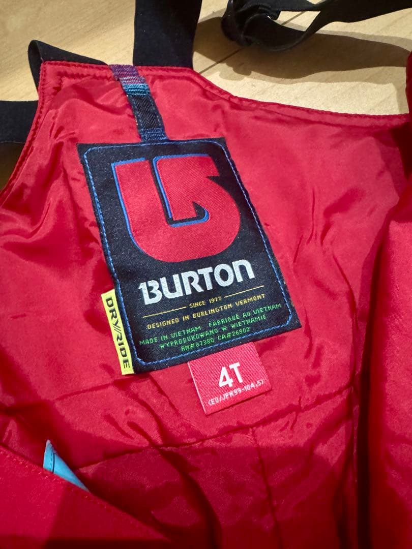 【バラ売り可】Burton スキーウェア + 手袋+スノーブーツ