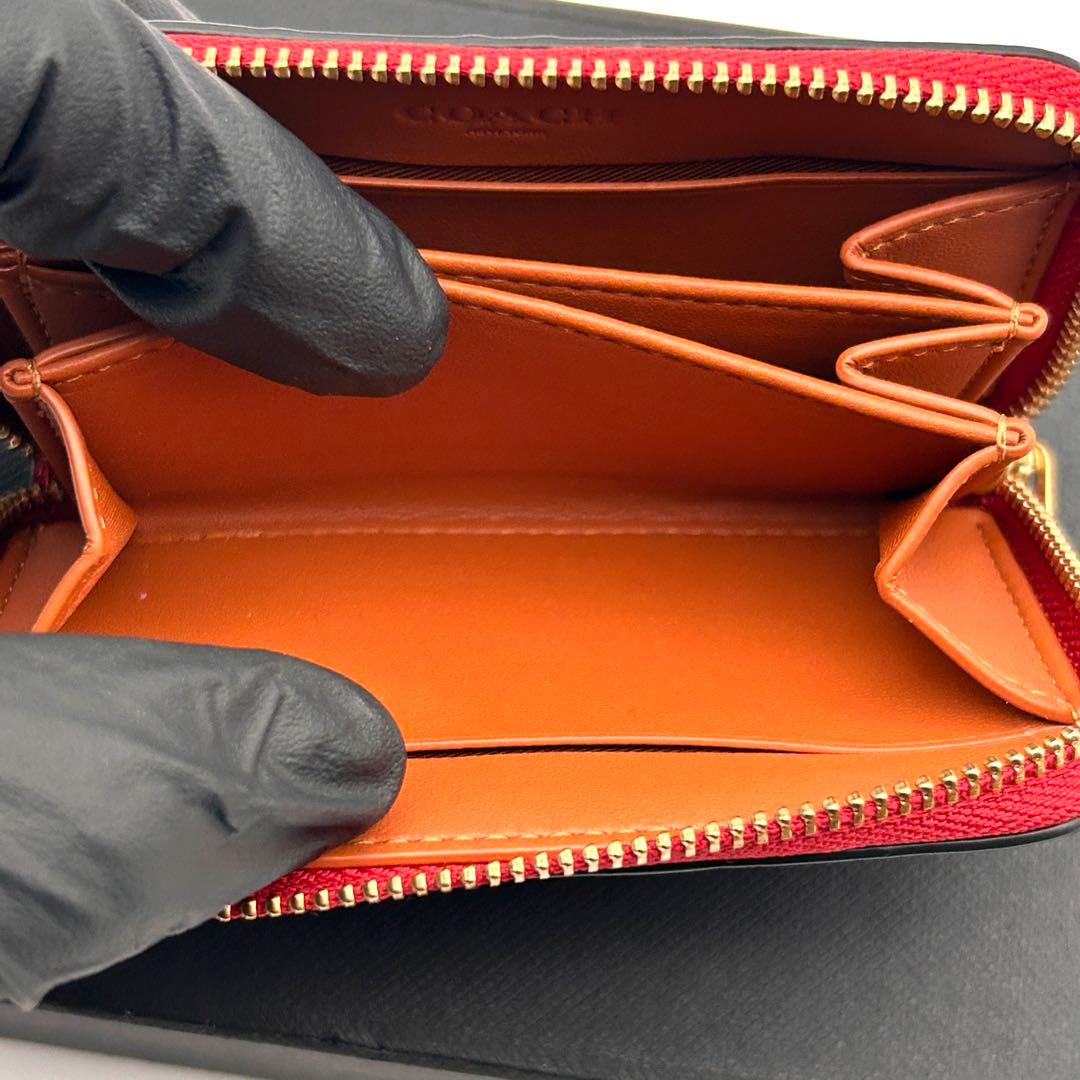 ✨極美品✨ COACH コーチ ケース カードケース ラウンドファスナー