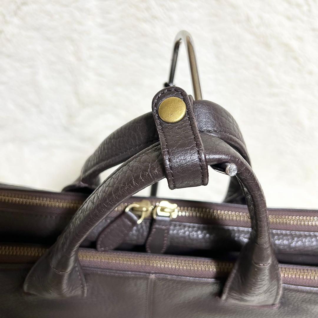 porter 吉田カバン オールレザービジネスバッグ シボ革 2way ブラウン