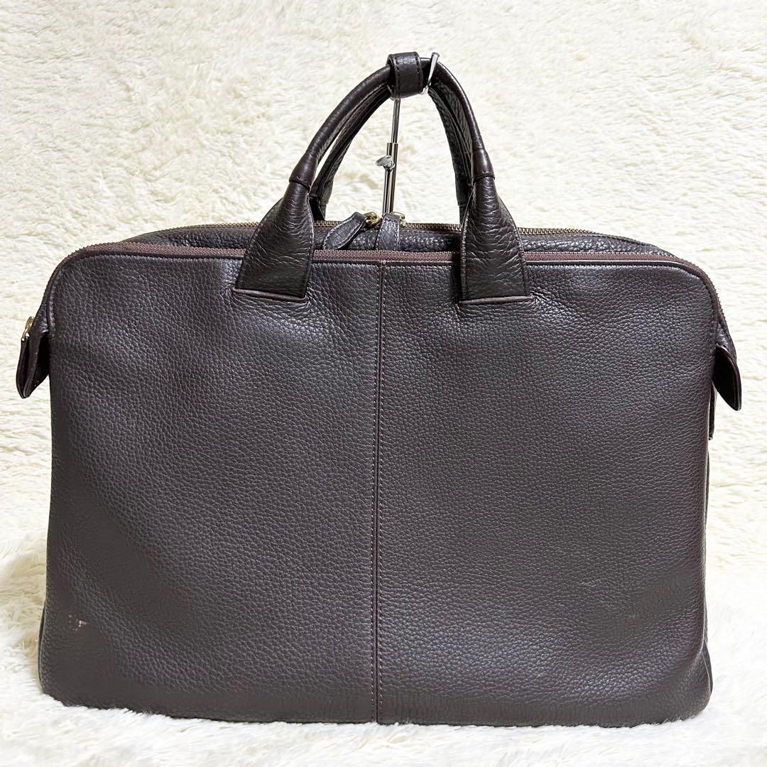 porter 吉田カバン オールレザービジネスバッグ シボ革 2way ブラウン