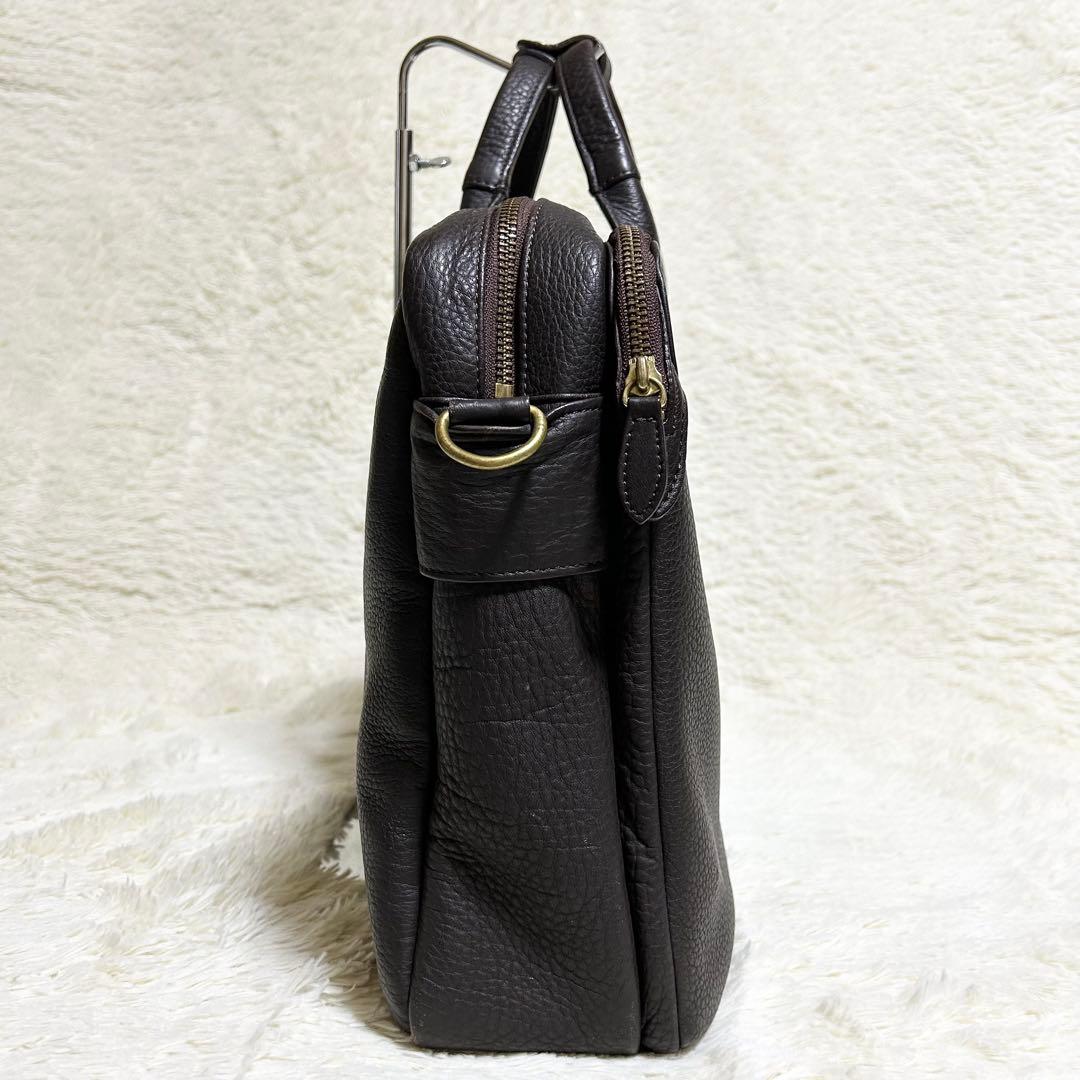 porter 吉田カバン オールレザービジネスバッグ シボ革 2way ブラウン