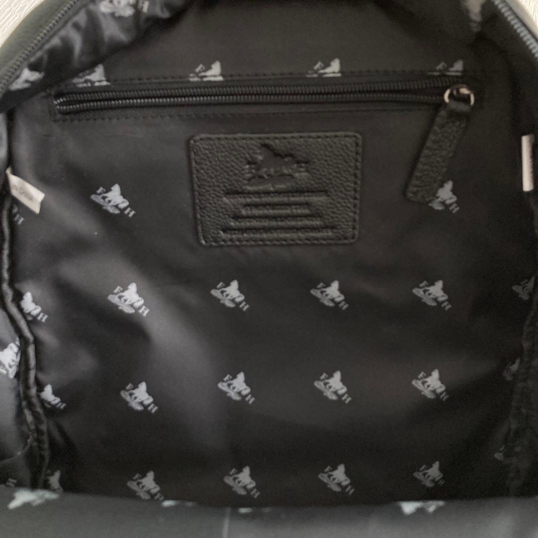 ホースレザー バックパック 黒 FLYING HORSE 馬革 美品 リュック