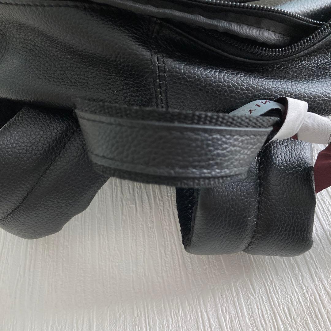 ホースレザー バックパック 黒 FLYING HORSE 馬革 美品 リュック