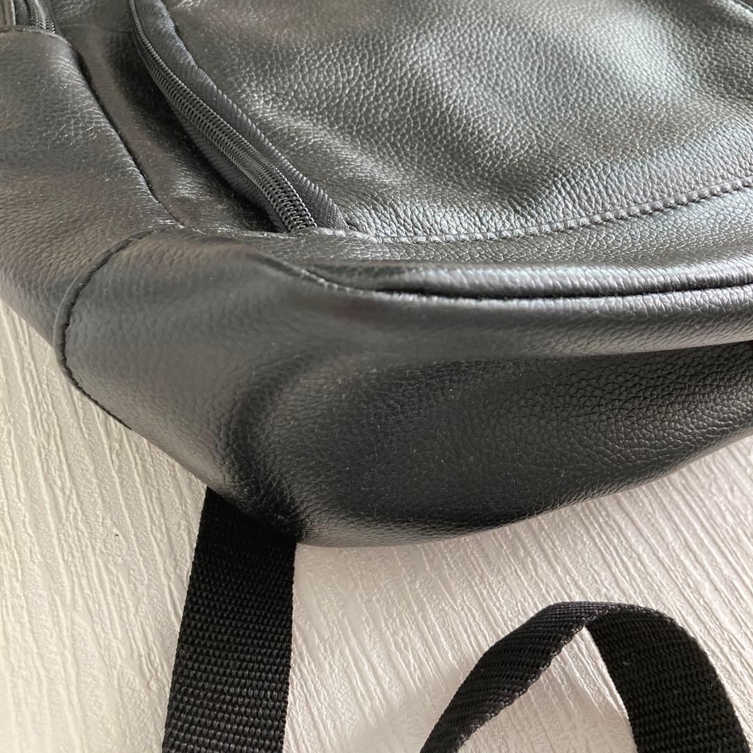 ホースレザー バックパック 黒 FLYING HORSE 馬革 美品 リュック