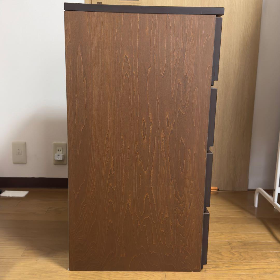 【無印良品】バーチ材　４段チェスト　廃盤商品