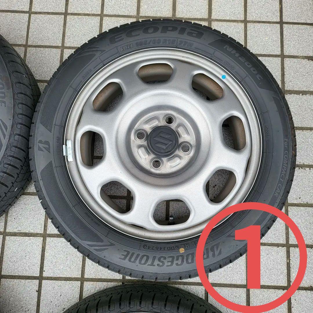 ブリジストン 15インチ タイヤ・ホイールセット　ハスラー用