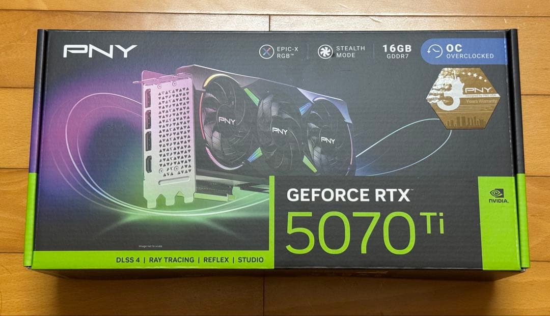 ［新品］PNY GeForce RTX 5070 Ti ARGB OC