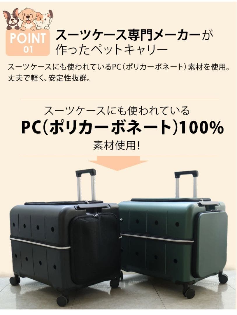 新品・未使用retooペット キャリー バッグ かばん 15kg小型犬 中型犬