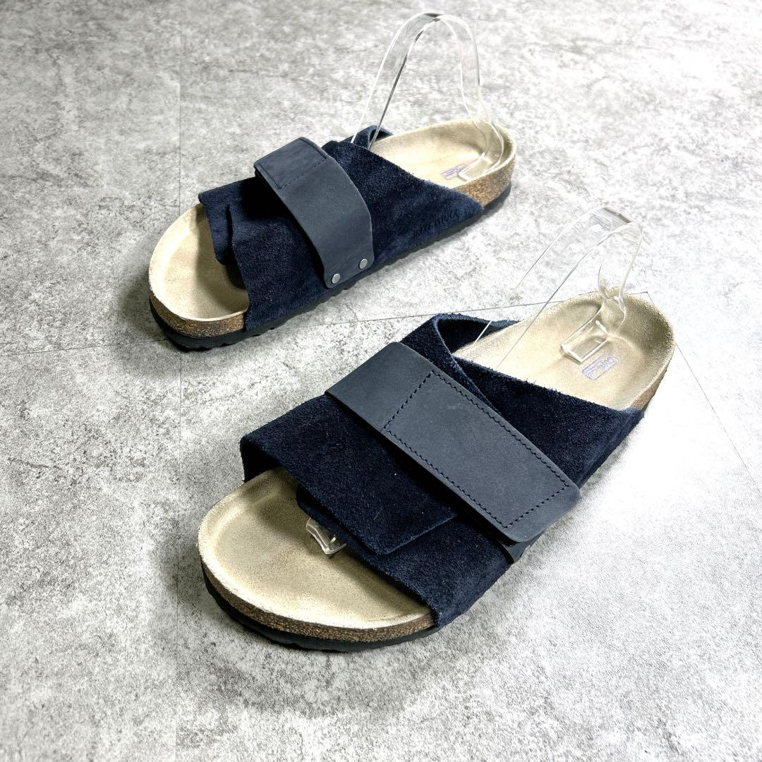極美品✨【BIRKEN STOCK】KYOTO/サンダル/スウェード/ネイビー/