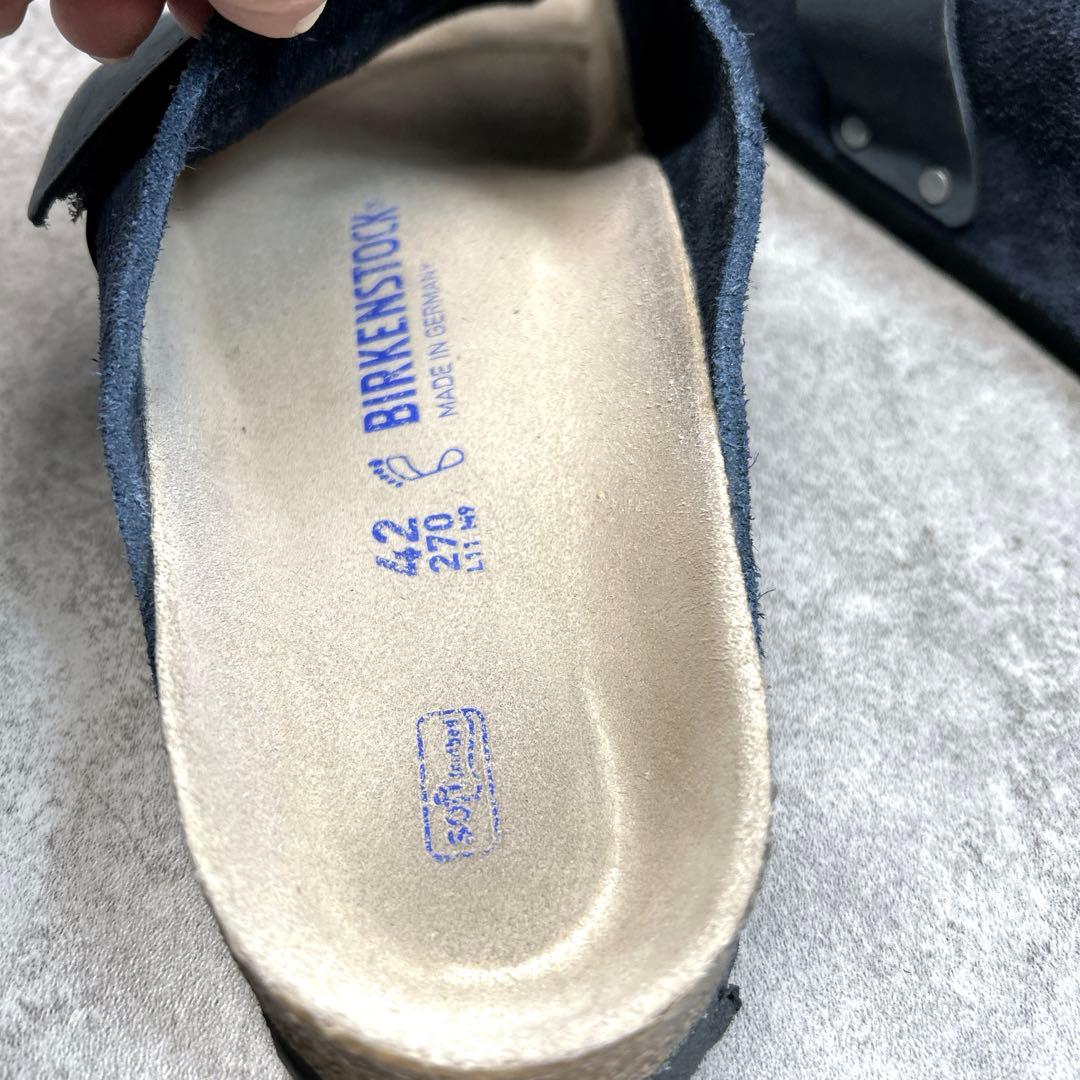 極美品✨【BIRKEN STOCK】KYOTO/サンダル/スウェード/ネイビー/