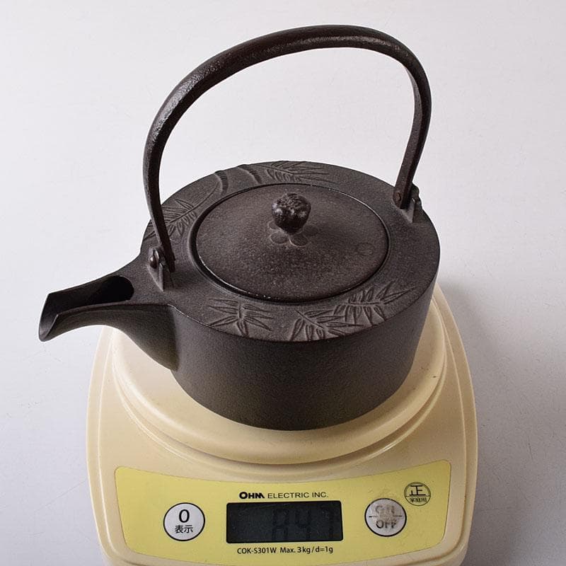 luchiha 　高橋敬典作　竹地文　銚子　蓋二種付　共箱　7855C