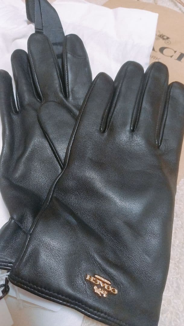 【新品】COACH手袋　レザーグローブ