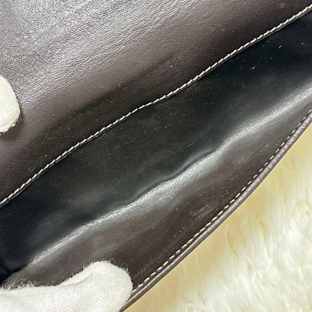 GUCCI GGキャンバス ラブリーハート 長財布 濃茶