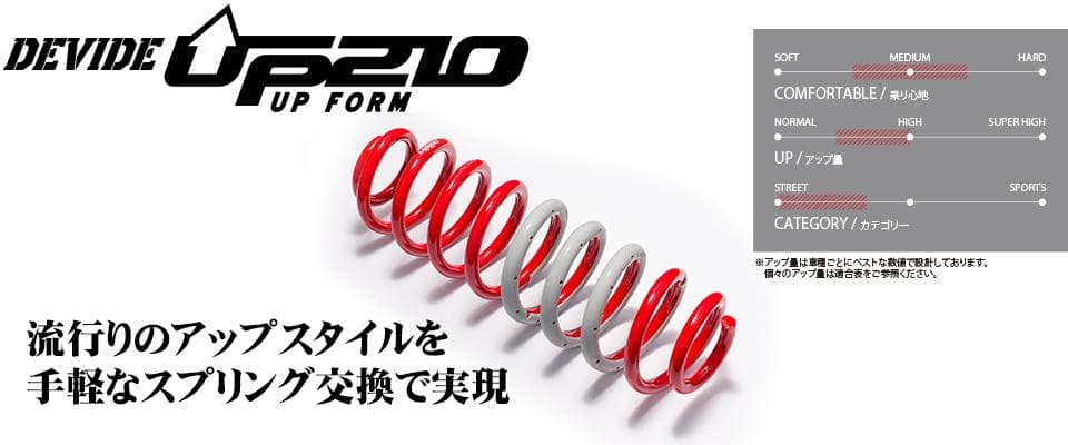 タナベ UP210 リフトアップスプリング 4本セット