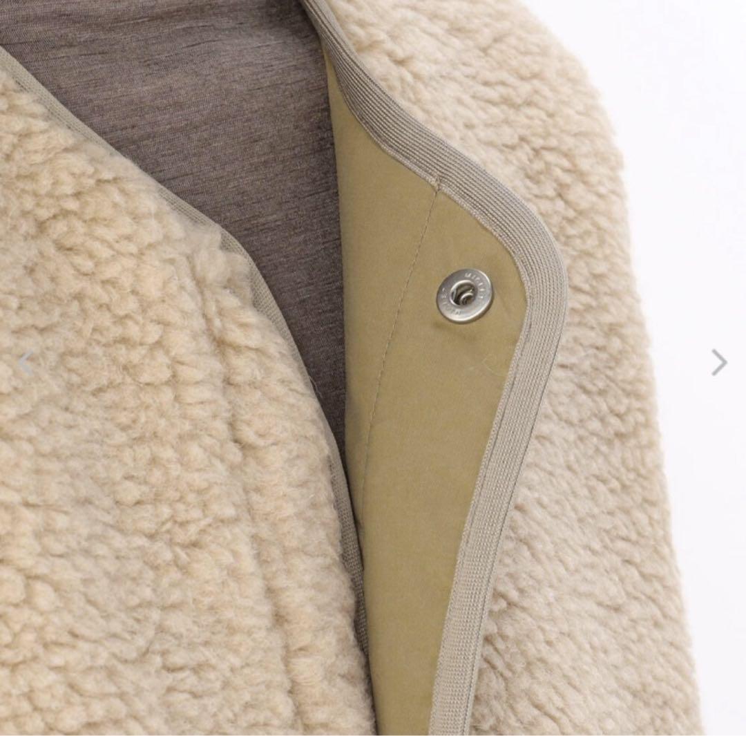 ✮ORCIVAL✮オーシバル✮ウールボア カラーレスベスト BEIGE サイズ2