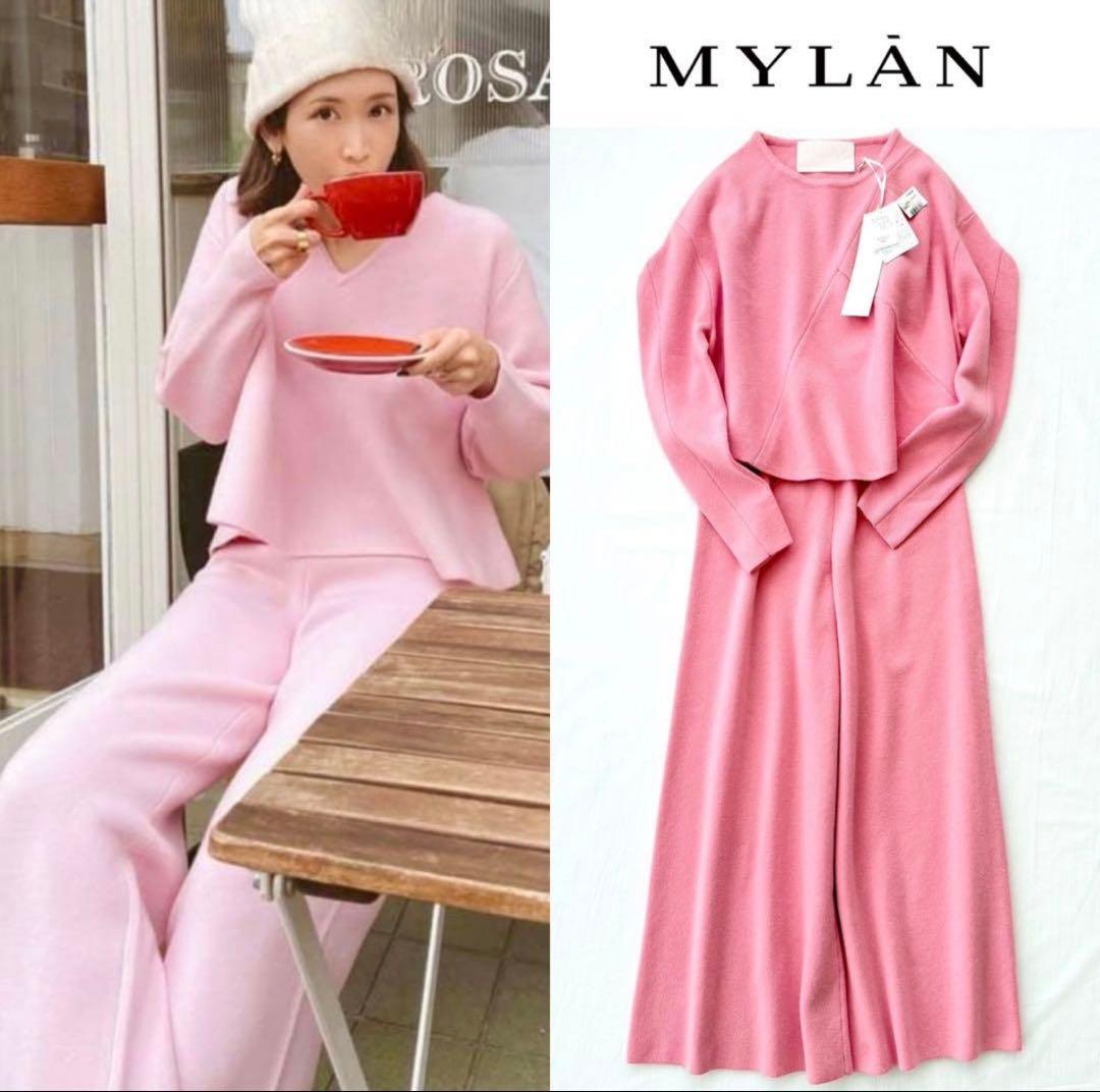 Riri様3点おまとめ マイラン 最高級カシミヤニットワンピース ピンク