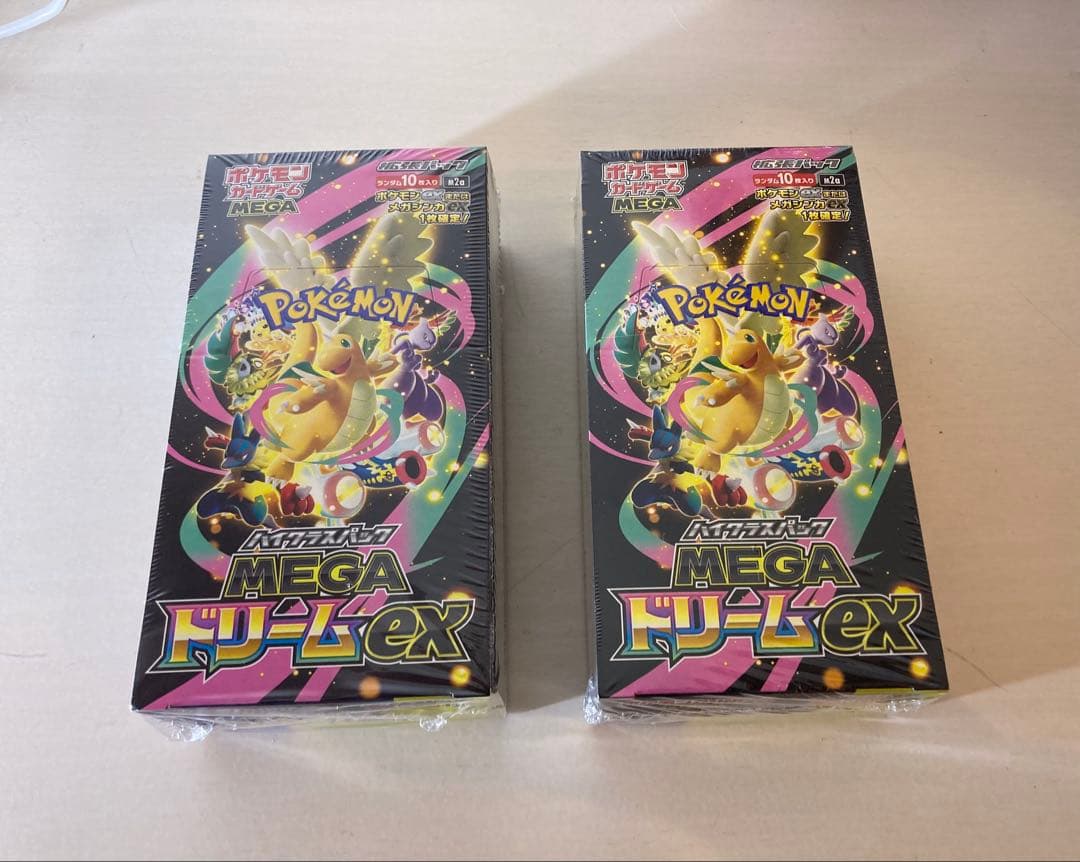 ポケモンカードゲーム MEGAドリームex シュリンク付き 2box