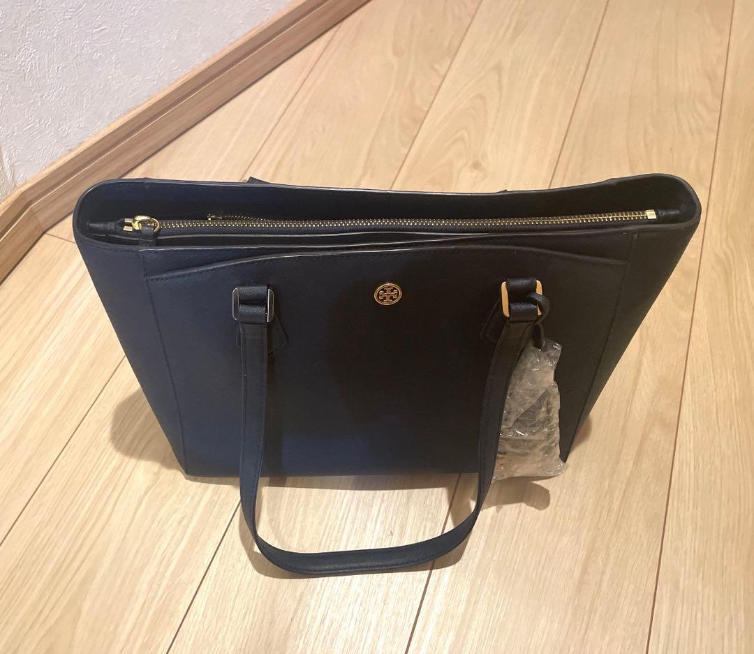 トリーバーチ ロビンソン トートバッグ ショルダーバッグ ネイビー