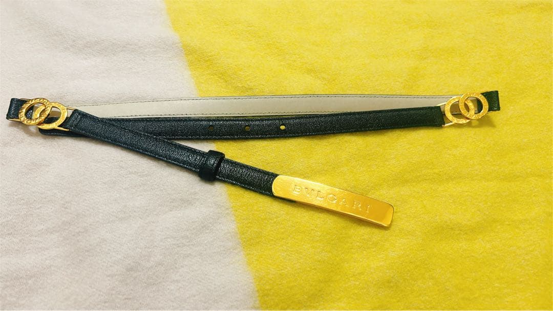BVLGARI ベルト　ブラック✖️ゴールド