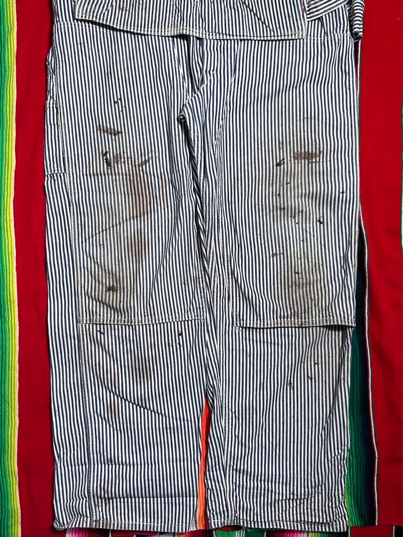 と*ん様 1940s ヴィンテージオーバーオール　ヒッコリー　ダブルニー　エプロ