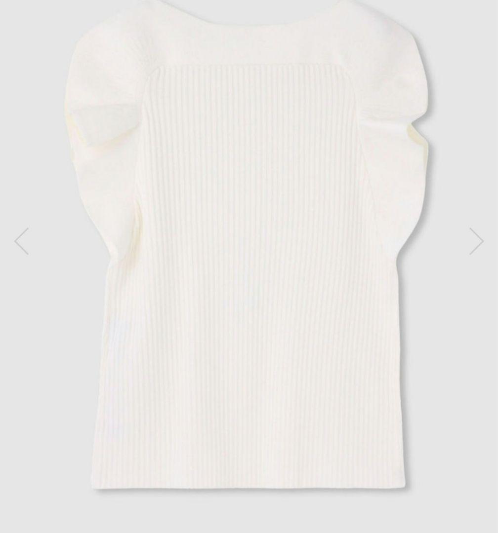 新品LOULOU WILLOUGHBYスキャーラッププルオーバー ホワイト