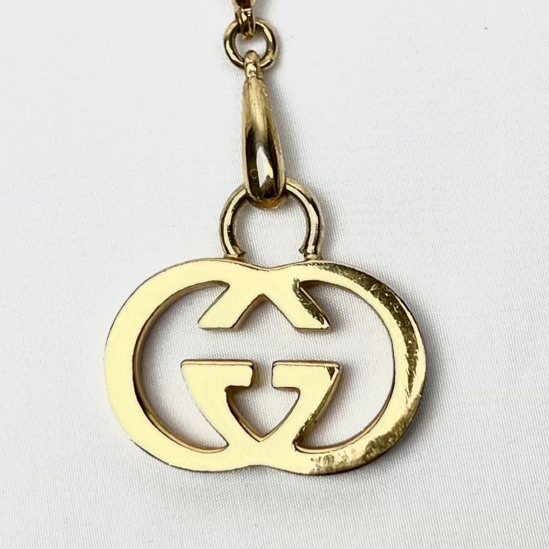美品 GUCCI チェーンベルト インターロッキング ホースビット ゴールド
