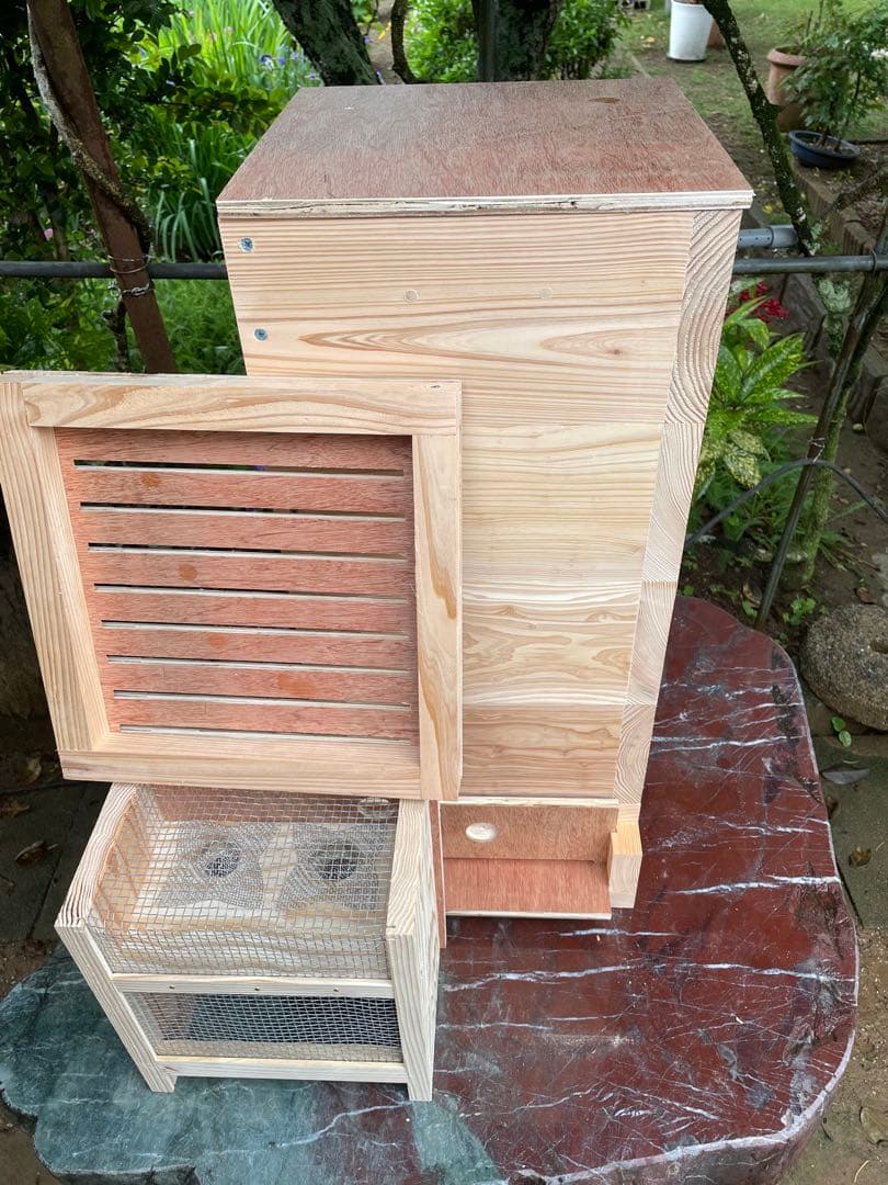 網追加！日本蜜蜂重箱式巣箱ハニーズハウス！ロイヤルセット！送料無料！