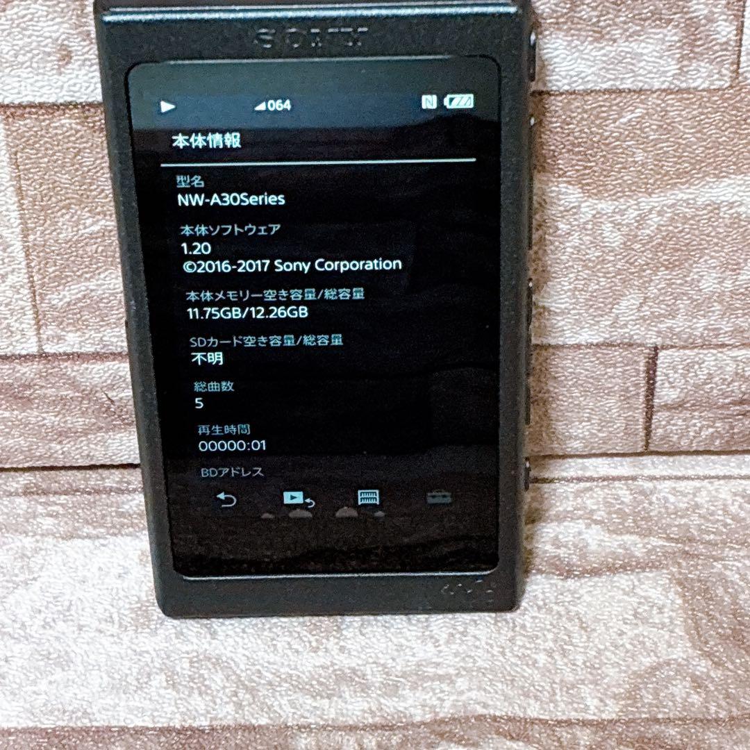 ソニー ウォークマン Aシリーズ 16GB NW-A35 チャコールブラック