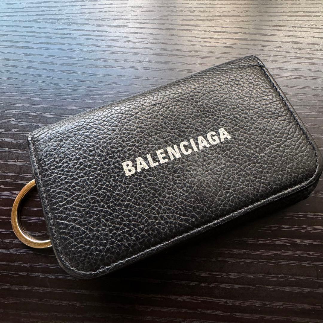 【本日限定】バレンシアガ/Cash/エブリデイ/キーケース/シボ革/コンパクト