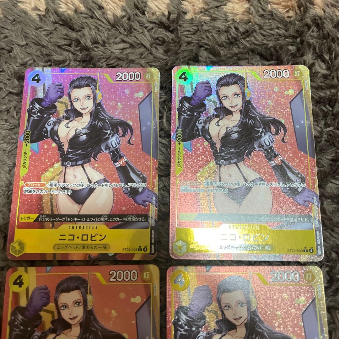 ワンピース カードゲーム ニコ・ロビン C★パラレル ST29-009 4枚②