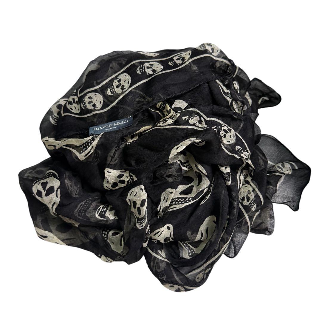 ALEXANDER MCQUEEN スカルプリント スカーフ　ストール