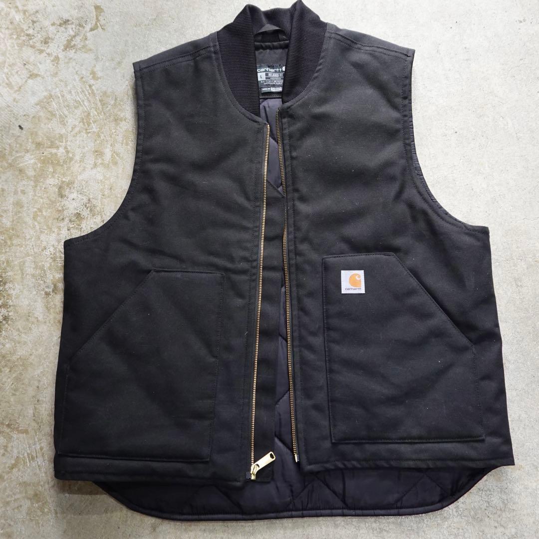 CARHARTT ダックベスト ブラック Lサイズ