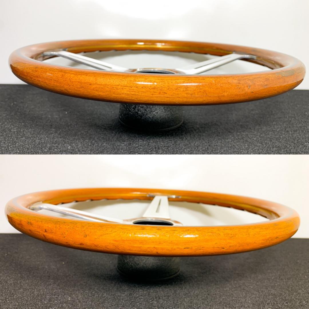 ナルディ クラシック ウッドステアリング おまけホーンボタン・ネジ6本付