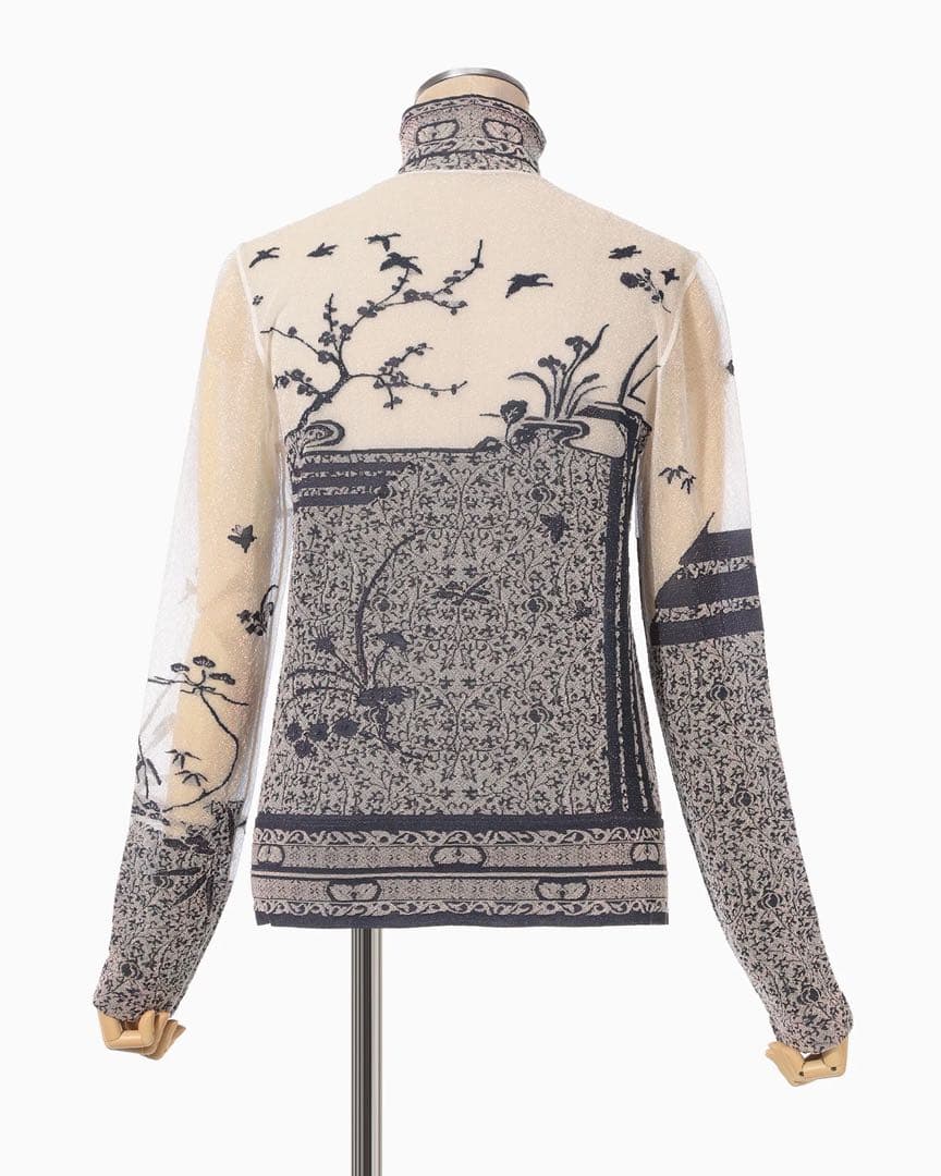 トップス Mame Kurogouchi SheerKnittedHighNeckTop