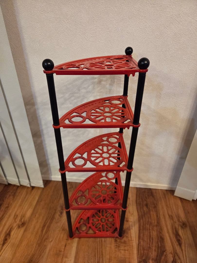 LE CREUSET ルクルーゼ ポッドスタンド 5段 廃盤品 チェリーレッド