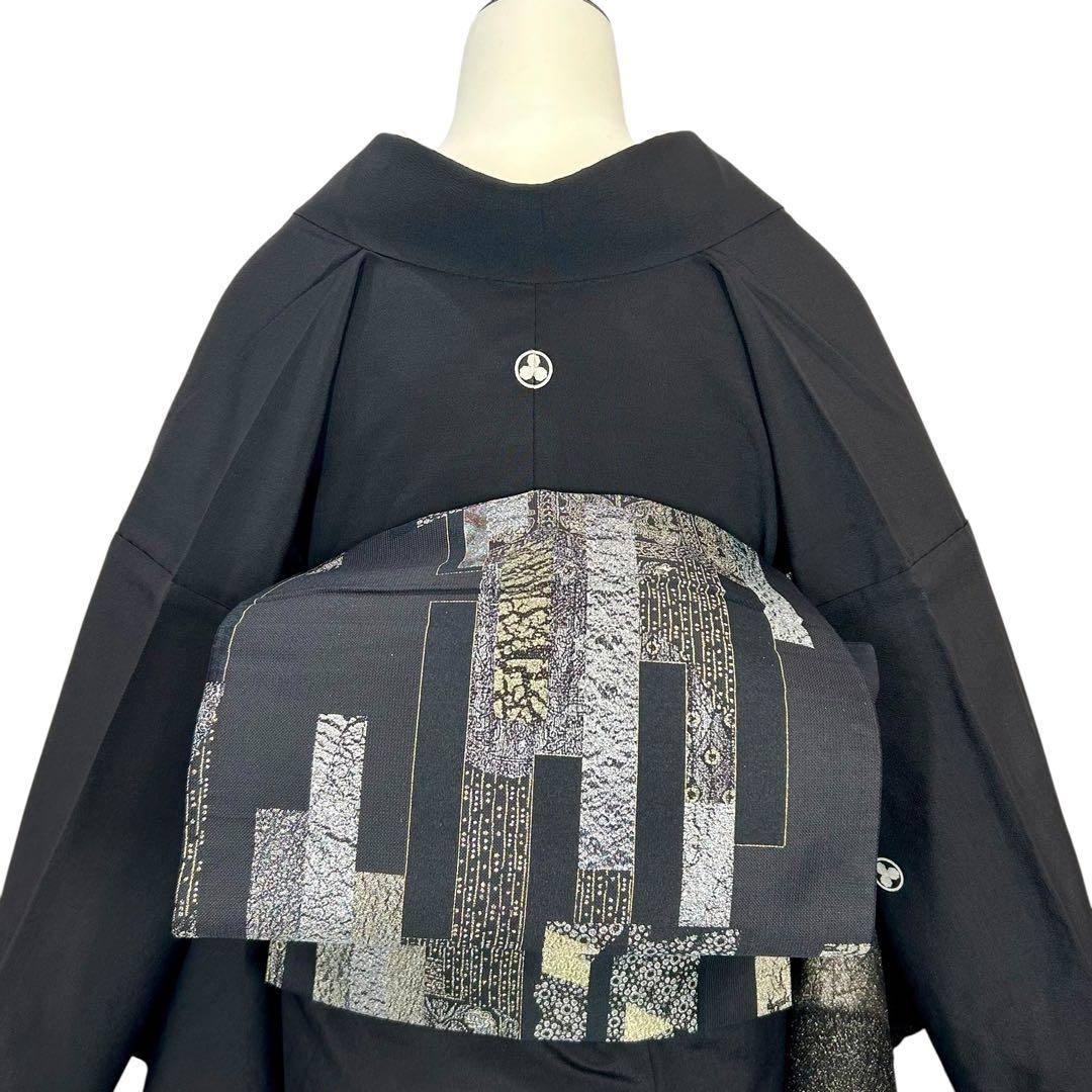 アンティーク着物　五つ紋入り　お召