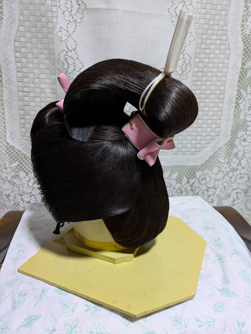 1週間限定セール　日本髪かつら　婚礼かつら　花嫁かつら　かんざしセット付き
