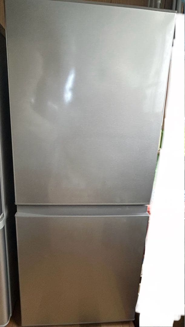 アクア　ノンフロン冷凍冷蔵庫　126L シルバー