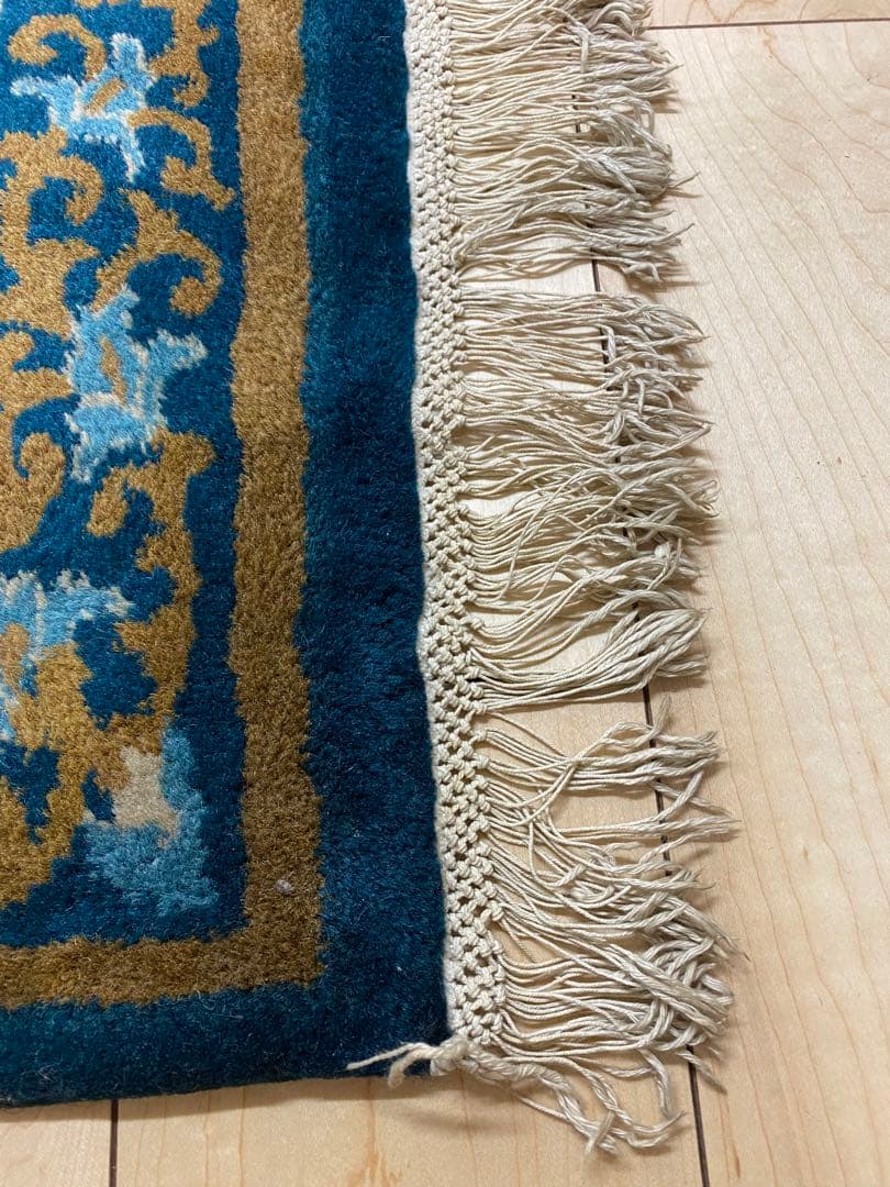 絨毯　インド緞通