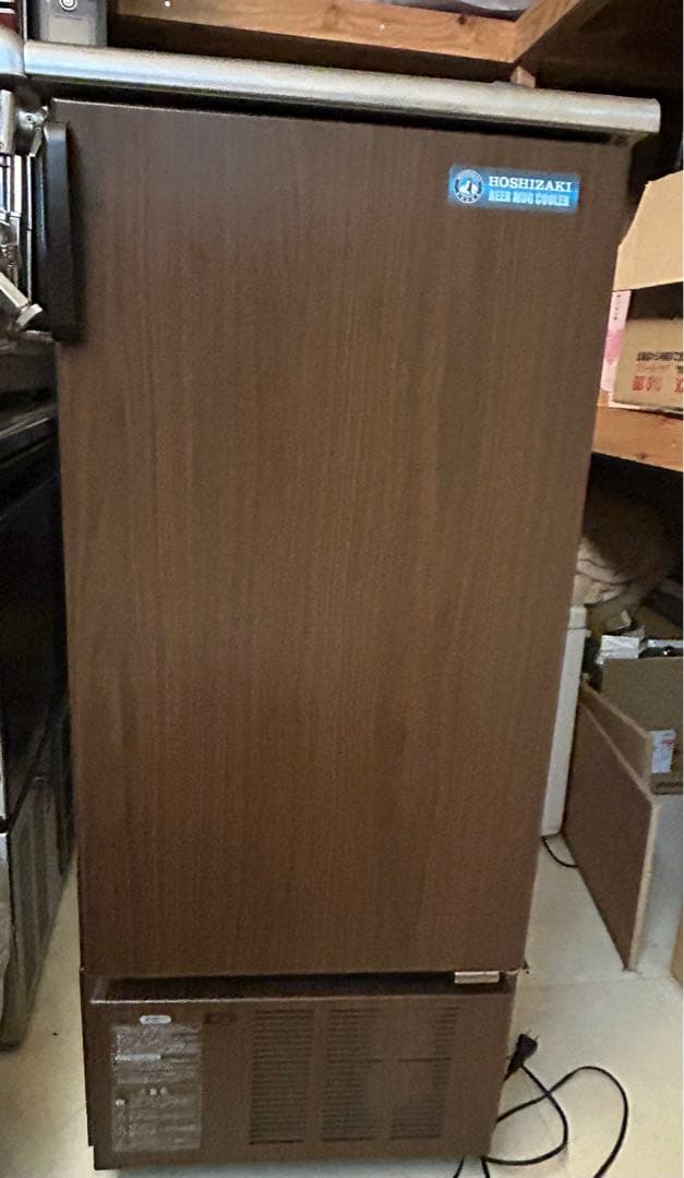 ホシザキ ビールジョッキクーラー 116L 冷蔵庫 冷凍庫 ストッカー 木目調